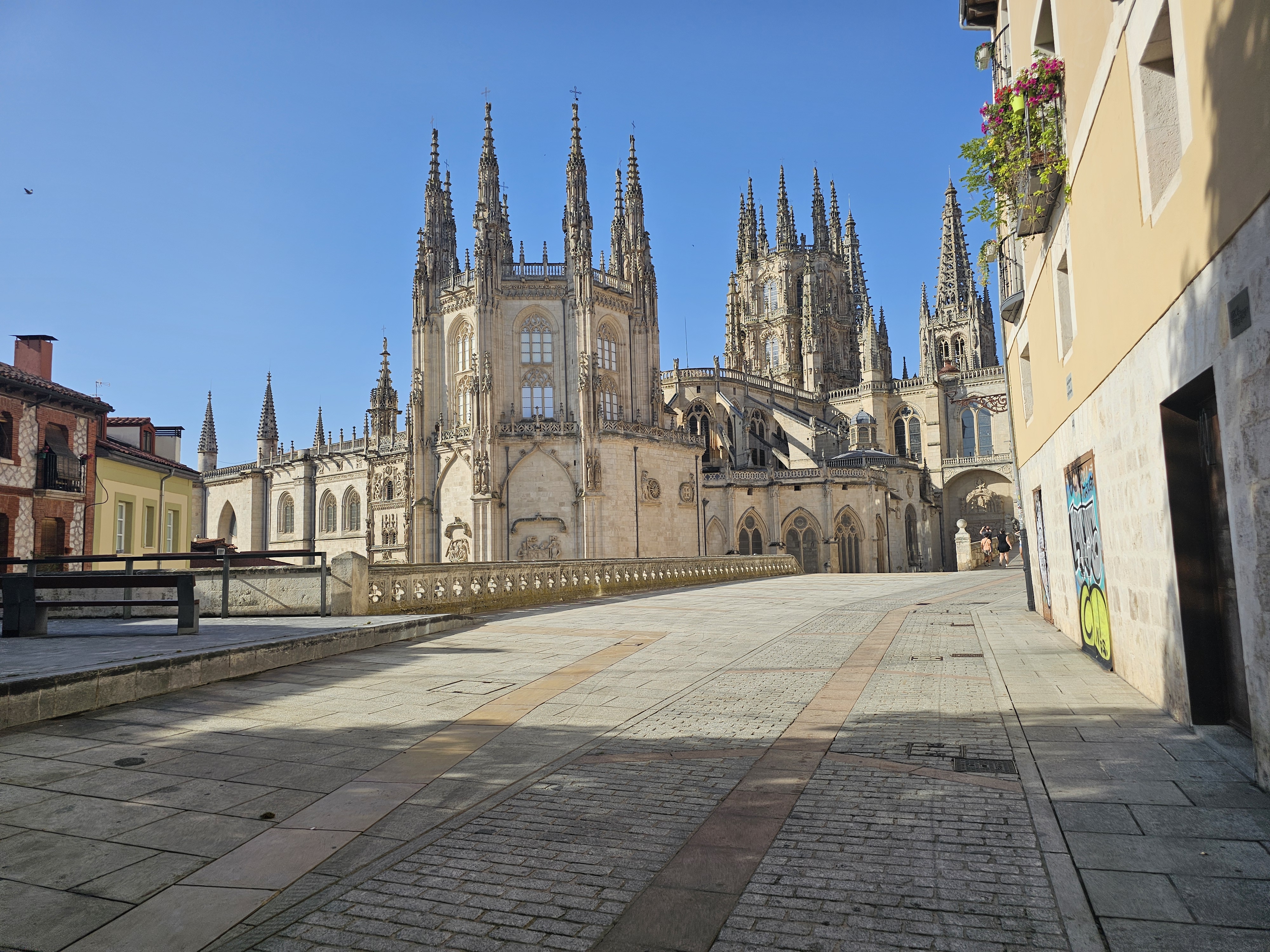 the cathedral of Burgos Spain at noon