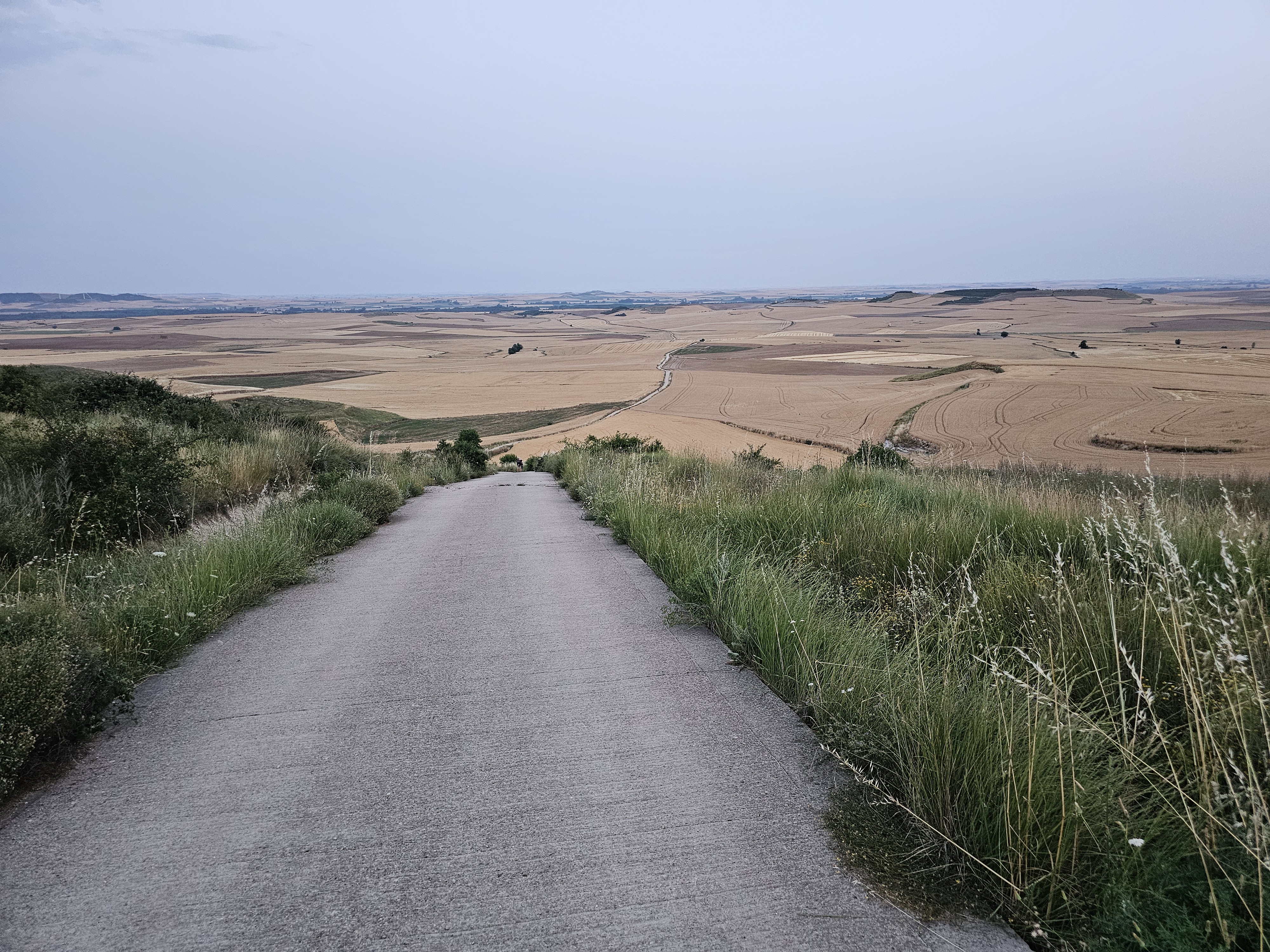 long, flat grasslands of arid central Spain