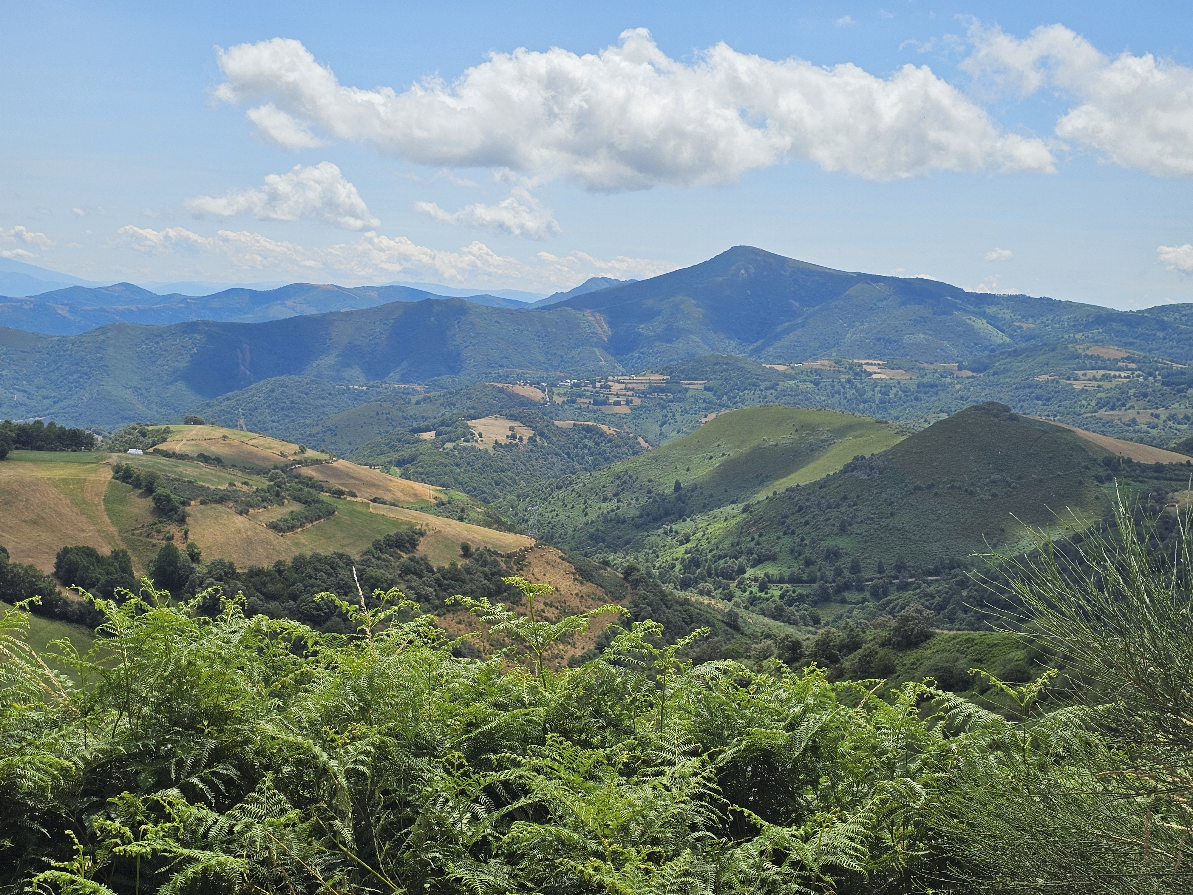 mountains and misty valleys of western Spain